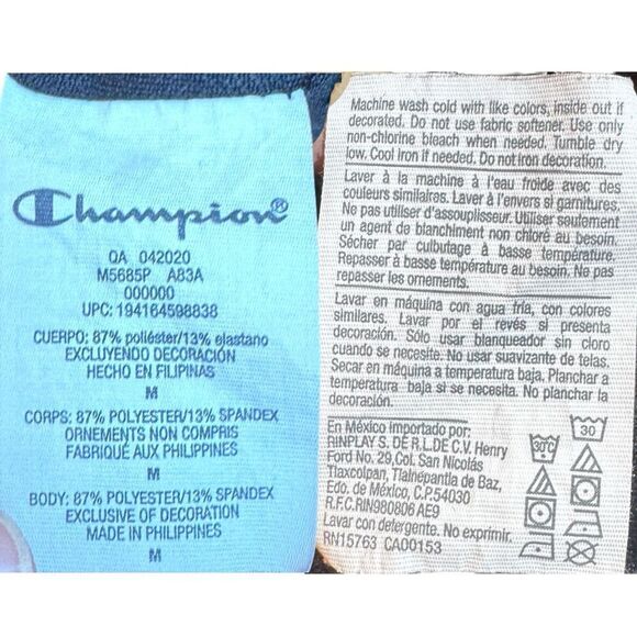 Champion Women's Blue Tie-Dye Shorts Sz M - Picture 7 of 12